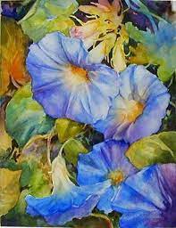 Glorious Backwards Watercolor Method Demo Wetcanvas Floral Watercolor Flower Painting Watercolor Flowers