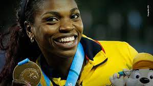 Colombian athlete competing in high jump, long jump and triple jump. Caterine Ibarguen Perfil Senal Colombia