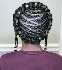 Cross braided hairstyle with ponytail. Can You Ignore These 75 Black Kids Braided Hairstyles Curly Craze