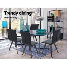 1930s kitchen table 'porceliron' enamel steel & chairs. Artiss 2x Dining Chairs Retro Chair New Metal Legs High Back Pu Leather Black Furniture Dining Nextfurniture