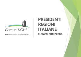 L'italia è divisa in regioni, province e comuni. Presidenti Delle Regioni Italiane Comuni E Citta