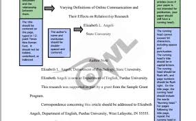 Fillable template and sample papers. Purdue Owl Apa 7th Edition