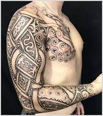 Nordic Tattoo 30690 Work In Progress Day 4 Of 5 Can Anyone Guess The Story Fro Nordic Tattoo Tatouage Viking Tatouage Manche Viking Tatouage Scandinave