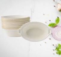 China 3/4" Leaf Appetizer Dishes - Compostable sugarcane ...