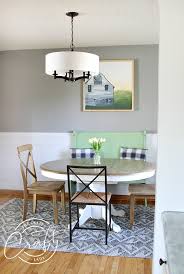 Add picture molding or wainscoting under a chair rail to add style and substance to a room. My Faux Shiplap Chair Rail And Farmhouse Dining Room Reveal The Crazy Craft Lady