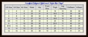 34 Reasonable Rerock Jeans Size Chart