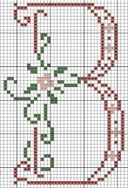 Free large letters with flowers counted cross stitch patterns. Pin On Blankets