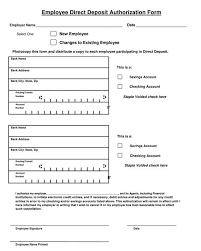 20 free direct deposit authorization forms word pdf