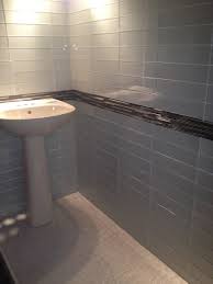 Buy marble mosaic art for your home remodeling, browse interior design ideas by: Arvex Silkscreen Glass Tile With Metal Mosaic Border And Ceramic Pebbles Modern Bathroom Boston By Glens Falls Tile Supplies Houzz