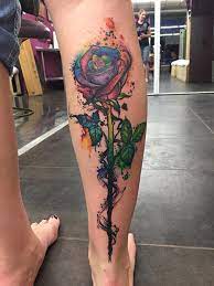 See more ideas about tattoos, cool tattoos, tattoo designs. Ink Splat Rainbow Rose Tattoo Weasyl