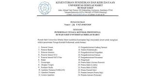Menulis surat pekerjaan memang merupakan urusan yang mudah. Rumah Sakit Uns Buka Lowongan Pekerjaan Untuk Lulusan Sma S2 Minat Mediariau Com