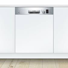 This standard allows you to compare the capacity of dishwashers using. Bosch Serie 4 Smi50c15gb 60cm Stainless Steel Semi Integrated Dishwasher Sinks Taps Com