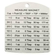 Stainless Steel Conversion Chart Magnet