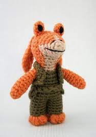 Jar Jar Binks Star Wars Mini Amigurumi Pattern Pdf Crochet Pattern Star Wars Crochet Amigurumi Pattern Crochet Patterns