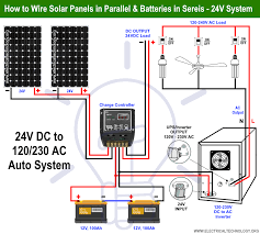 Connect the wires to the inverter by twisting them together then using the wire caps. How To Wire Solar Panels In Parallel Batteries In Series