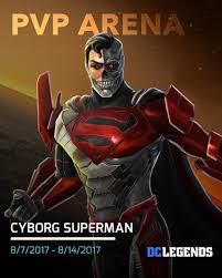 That skin belongs to cyborg. Dc Legends Cyborg Superman Is Your Pvp Arena League Reward For This Week Battle Hard For Your Chance To Unlock Fragments Facebook