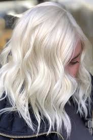 You can blend this into darker roots that makes a vivid colour. Glacial Polar Hair Blond Coloring Gives Cold In The Back