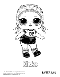 Kicks Coloring Page Lotta Lol Unicorn Coloring Pages Lol Dolls Coloring Pages