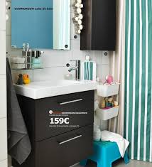 Meubles lavabos lavabo de salle de bain blanc à simple vasque avec robinet mitigeur en métal argenté. Salle De Bains Ikea Le Nouveau Catalogue 2017 Est En Ligne Cote Maison