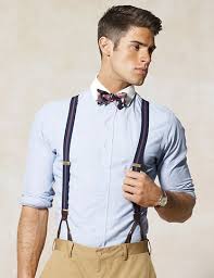 Button Suspenders And A Bow Tie For A Classic Look Hipster Mens Fashion Suspenders Men Mens Outfits