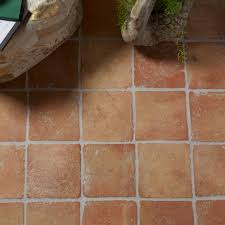 square terracotta floor tiles