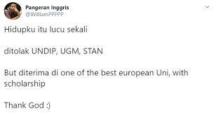 Kegagalan bisa menimpa siapa saja bagi yang tidak mempunyai persiapan yang matang dan kurang gigih, berikut ada 7 hal yang sering membuat orang gagal di spmb pkn stan: Gagal Masuk Undip Ugm Dan Stan Sekarang Kuliah Di Eropa Dengan Beasiswa Ini Perjuangan William