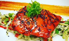 Whisk together well, and pour over the fish. Sriracha Maple Glazed Grilled Salmon Alaska Salmon Recipes Fish Alaska Magazine