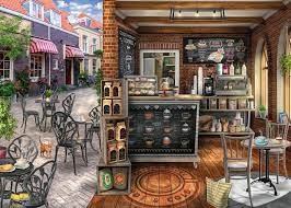 Oriented cuisine bar and restaurant in the middle of barcelona city next to sagrada familia. Quaint Cafe Adult Puzzles Jigsaw Puzzles Products Quaint Cafe