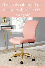 Black And Rose Gold Desk Chair Home Office Chair Rose Gold Feminine Pink Office Chair Velvet Office Chair Home Office Chairs