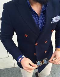 Check spelling or type a new query. New 2 Piece Navy Blue Double Breasted Blazer With Beige Pants Casual Men Suit Gentle Mens Terno Masculino Can Be Custom Made Suits Aliexpress