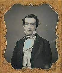 A Stylish Young Man Of The 1840s Wearing A Checkered Band And Brocade Waistcoat At First I Thought His Hair Vintage Portraits Vintage Pictures Victorian Male