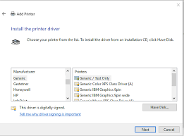 Under the printer name, enter a name for your printer. How To Add A Printer With A Generic Text Only Driver In Windows