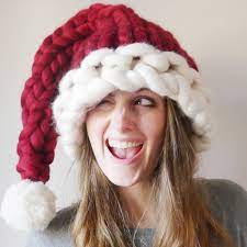I used a 41 peg knifty knitter see complete supply list below. Jumbo Knitted Santa Hat By Lauren Aston Designs Notonthehighstreet Com