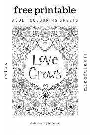 Take some break from your hectic and exhaustive routines and enjoy these free adult coloring pages with printable pdf in the tutorials! Free Printable Adult Colouring Pages With Inspirational Quotes Daisies Pie