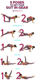 5 Yoga Poses To Get Your Gut In Gear Yoga Poses Yoga Fitness Yoga Pilates