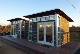 A Flight Of Studio Sheds Vineyard Install Prefab Sheds Prefab Shed Kits Backyard Studio