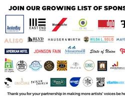 Image of brand sponsoring an art exhibition
