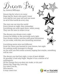 Weareteachers Printable Dream Big Poem Poems For Students Poems For Middle School Graduation Poems