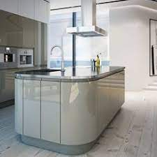 Our handleless grey gloss kitchens can provide your home with a neat and elegant touch of upscale luxury and comfort. 8 Contemporary Light Grey Gloss Kitchens Ideas Gloss Kitchen Grey Gloss Kitchen Kitchen Design