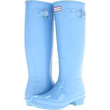 Hunter Original High Gloss Hunter Boots Blue Hunters Boots