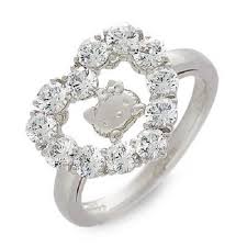 Hello Kitty X Swarovski Silver Ring Wedding Engagement Japan Gift Order Size Hello Kitty Wedding Swarovski Hello Kitty Hello Kitty Jewelry
