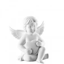 Who in their lifetime is good on earth / will become an angel after death / you look to the sky and ask / why can't you see them / only once the. Engel Mit Herz Engel Mittel Weiss Matt Engel Von Rosenthal