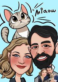 Caricature Portrait, Custom Ugly Portrait, Hilarious Line Drawing, Pet  Caricature, Custom Family Gift, Parody Portrait,quirky Sport Portrait