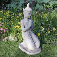 Add to cart quick view. Large Garden Sculpture Praying Thai Stone Buddha Statue