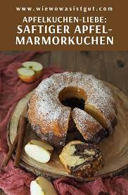Apfelkuchenliebe Saftiger Apfel Marmorkuchen Wiewowasistgut Rezept Marmorkuchen Rezepte Lecker