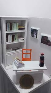 Ton balığı kutusu ile saksı yapımı. I 1001 Minyatur Calisma Masasi Ve Kitaplik Miniature Study Room
