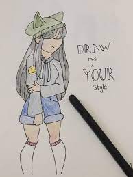 Recently, she finally finished the project and the results speak for themselves. Draw This In Your Style Drawing Challenge Art Style Challenge Cartoon Art Styles