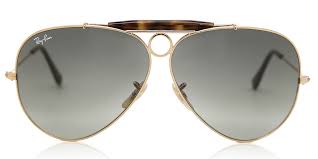 B superb pair of ray ban classic shooter 62mm with 12k gold filled frame. Ray Ban Rb3138 Shooter 181 71 Sunglasses Gold Smartbuyglasses Uk