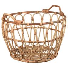 Snidad Korb Rattan 54x39 Cm Ikea Deutschland Rattan Basket Ikea Basket Ikea Finds