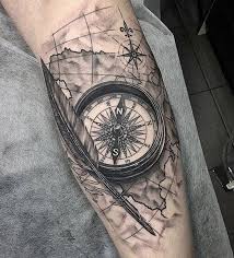 An anchor and a compass are some of the classic nautical tattoo combinations. 65 Ideas For A Beautiful And Meaningful Compass Tattoo Architecture Design Competitions Aggregator